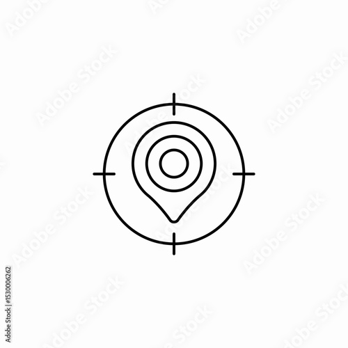 target placeholder icon sign vector
