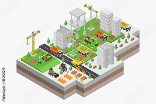 Under Construction Isometric