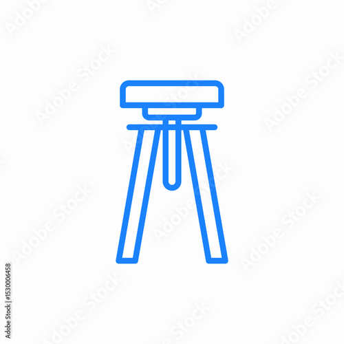 tripod stand icon sign vector