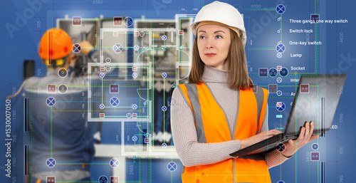 Female engineer in safety v...