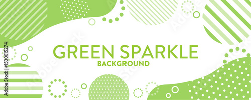 シンプルポップなグリーンの背景素材 ( フレーム　見出し　タイトル　背景　メンフィス　ポップ　セール　チラシ )	