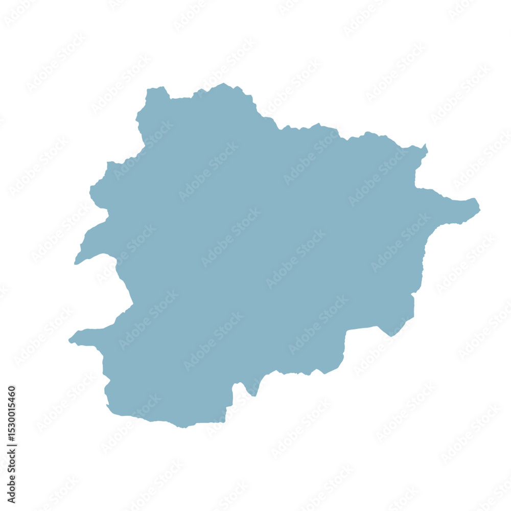 Map of Andorra, sign silhouette. World Map Globe. Vector Illustration isolated on white background. Europe continent. Map of Andorra, sign silhouette. World Map Globe. Vector Illustration isolated on white background. Europe continent.
