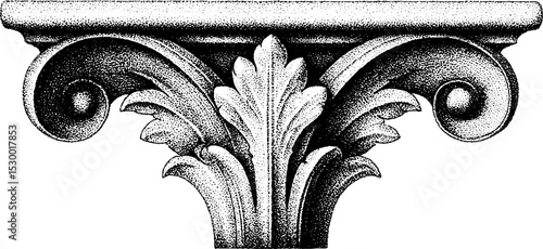 Ornate colonial verandah post with decorative bracket for architectural design