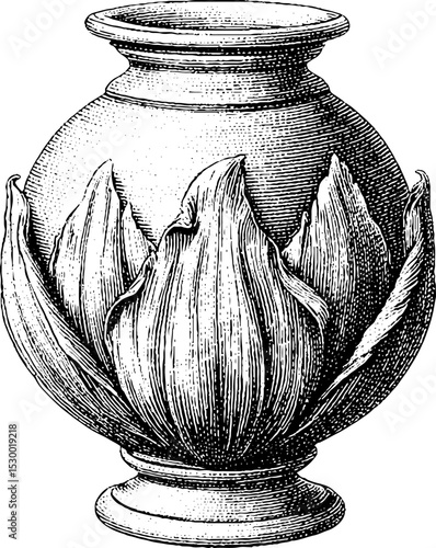 Egyptian faience vessel with lotus bud design for historical study and art