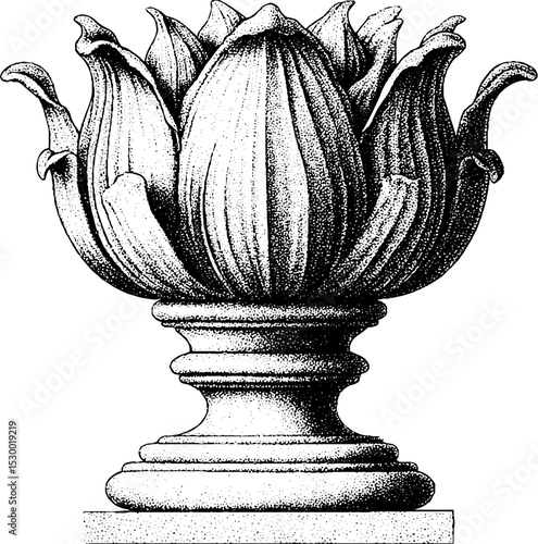 Egyptian faience vessel with lotus bud shape design for art and cultural appreciation