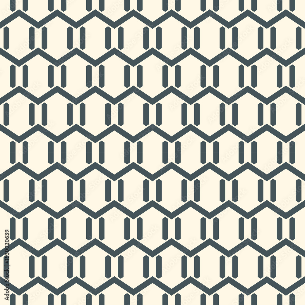 Fototapeta premium Seamless ethnic vector. Tribal wallpaper. Linear ornament. Geometrical pattern. Geometric backdrop. Mosaics motif. Grid background. Textile print. Ethnical design. Abstract image.