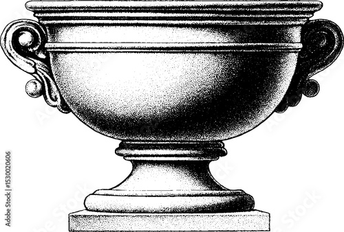 Elegant georgian punch bowl with pedestal base design for classic decor