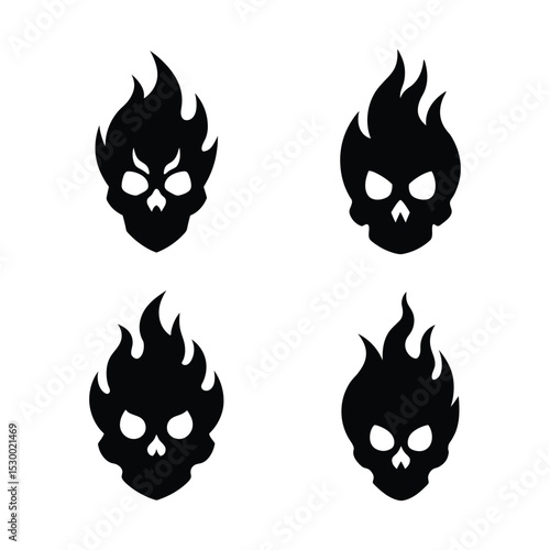vector set of fire
