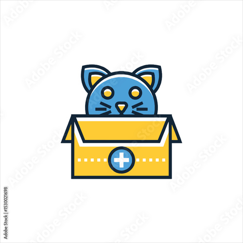 Cat in a Box: A humorous nod to feline behavior.

