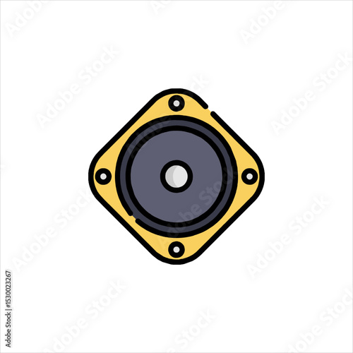 speaker isolated on white background