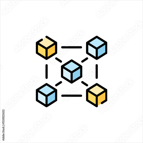 abstract 3d cubes