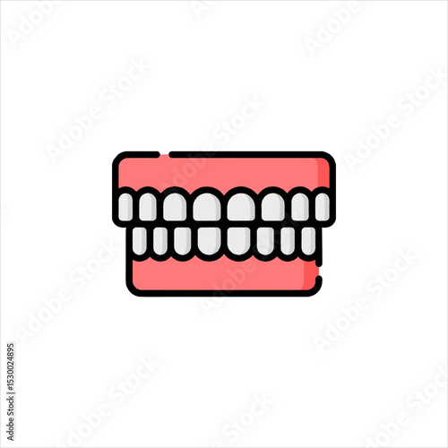 teeth isolated on white
