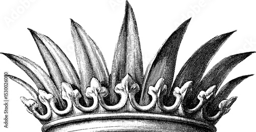 Pineapple crown with dotwork tattoo style in intricate artistic design