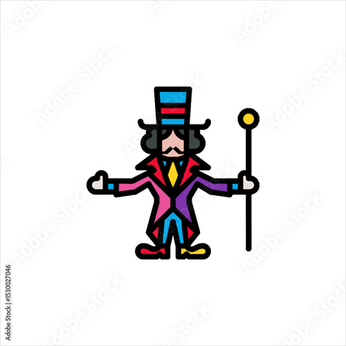 vector illustration of a cartoon character