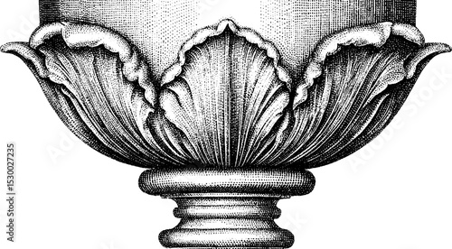 Renaissance silver goblet with fluted bowl design for historical decor