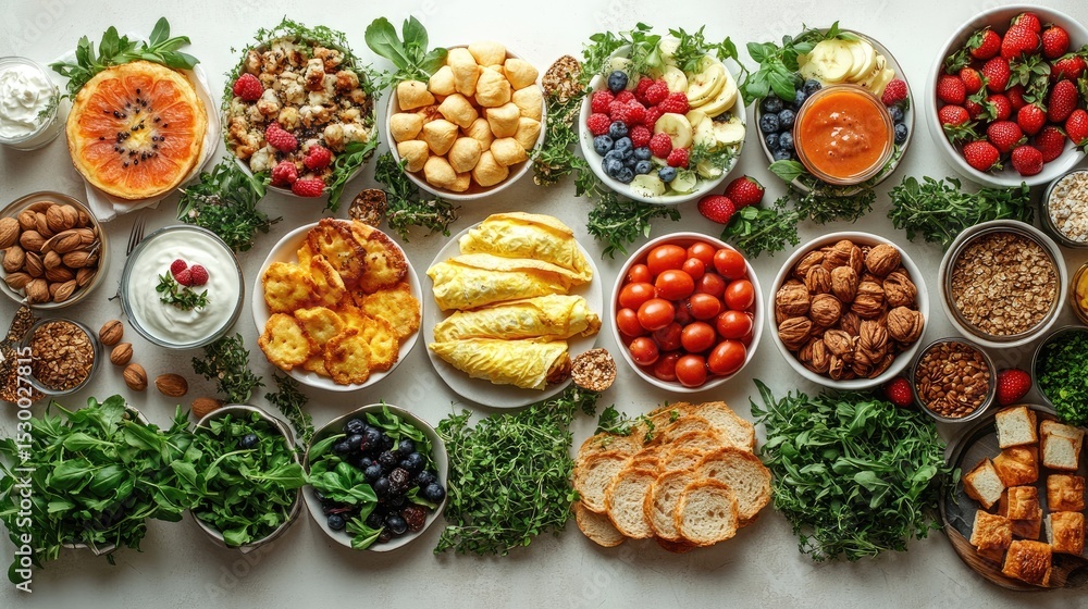 Healthy Buffet Spread Healthy Buffet Spread