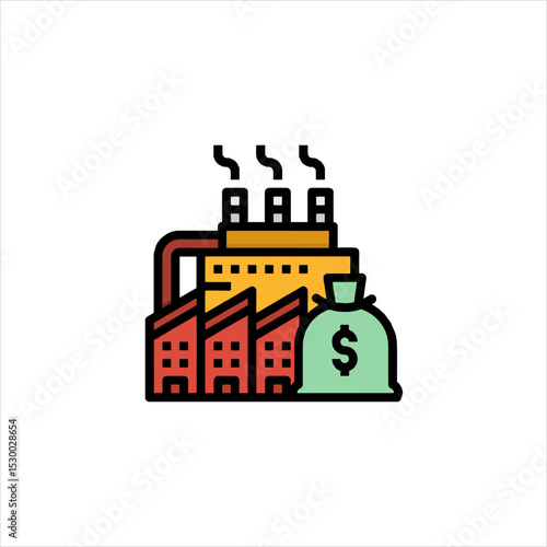factory icon vector illustration