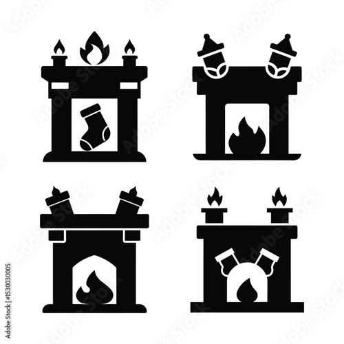 black silhouette of a white house