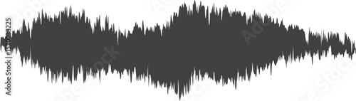Black sound waves. Abstract music wave, radio signal frequency and digital voice visualisation. Tune equalizer vector icon. Monochrome volume audio lines, soundwaves rhythm isolated on white backgroun