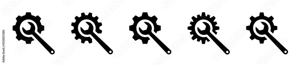 Wrench and gear vector icons. Tool icon set. Wrench and gear. Gear with spanner. Tool icons set. Vector Wrench and gear vector icons. Tool icon set. Wrench and gear. Gear with spanner. Tool icons set. Vector