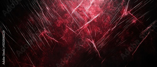 Abstract dark red and black background with streaks of light and a textured surface