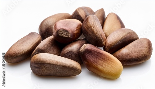 organic pine nuts isolated on white background perfect culinary ingredient for healthy cooking ideal for vegetarian gourmet recipes and mediterranean cuisine