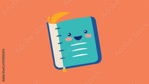 The notebook serves as a therapeutic outlet for the person allowing them to express their thoughts and emotions through writing.. Vector illustration