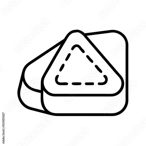 Tailor chalk pieces in different shapes and sizes for sewing  