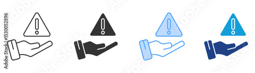 Incident Icon Set Multiple Style Collection