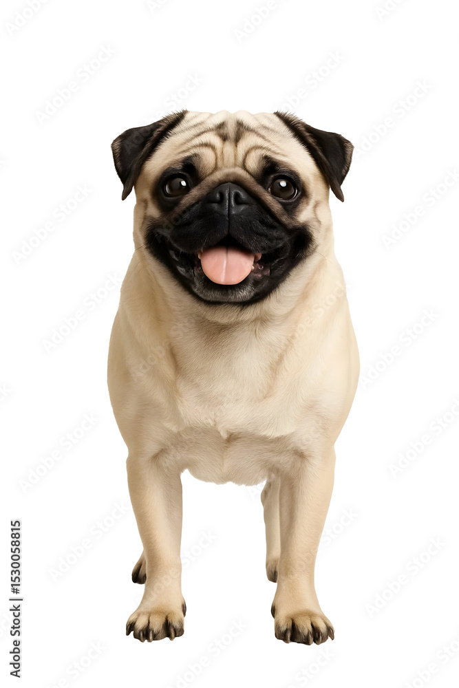 Standing Pug Dog PNG on Transparent Background – Cute Realistic Clipart for Pet Branding and Sticker Design
Standing Pug Dog PNG on Transparent Background – Cute Realistic Clipart for Pet Branding and Sticker Design
