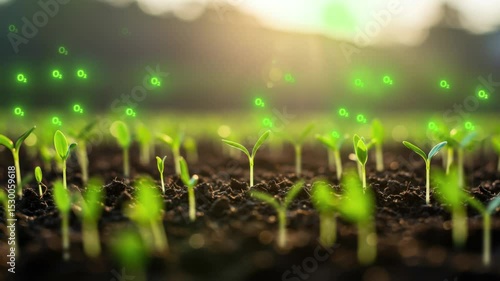 Agriculture Concept with Healthy Green Plants | Sustainable Farming and Crop Growth | Fresh Organic Farming Animation | Nature, Food Security, and Eco-Friendly Agricultural Practices