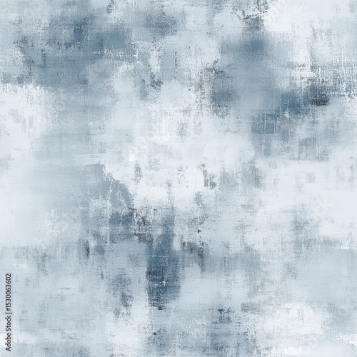 A seamless, and tileable texture of an abstract, distressed painted surface in varying shades of blue, grey, and white, resembling a weathered wall or artistic canvas with a cool, muted tone.