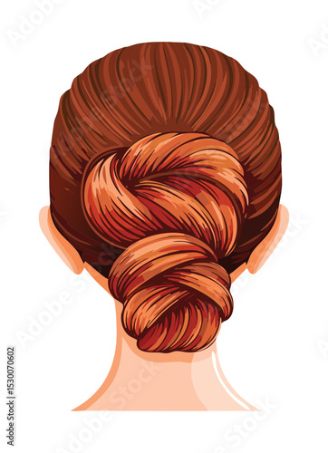 Casual Loose Twisted Bun Hairstyle