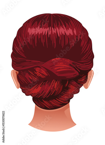Casual Low Twisted Bun Hairstyle