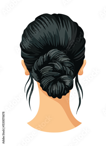 Casual Low Messy Bun Hairstyle