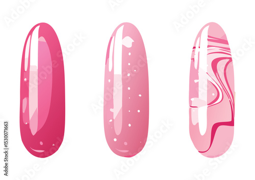 Sparkling Pink Glitter Overlay Nail Art