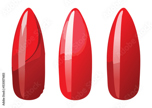 Classic Solid Red Nail Art