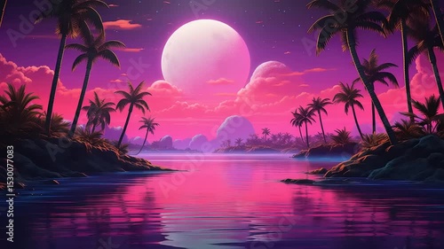 Pink Paradise: Tropical Night Escape