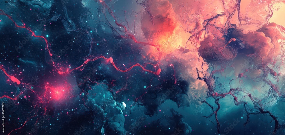Cosmic Nebula: A Symphony of Colors and Light Cosmic Nebula: A Symphony of Colors and Light