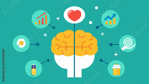 An infographic showcasing statistics and success stories of individuals who have participated in brain fitness programs highlighting the positive impact on their overall brain. Vector illustration