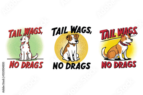 Tail Wags No Drags: Three Adorable Dog Designs