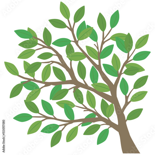 かわいい樹木のベクターイラスト