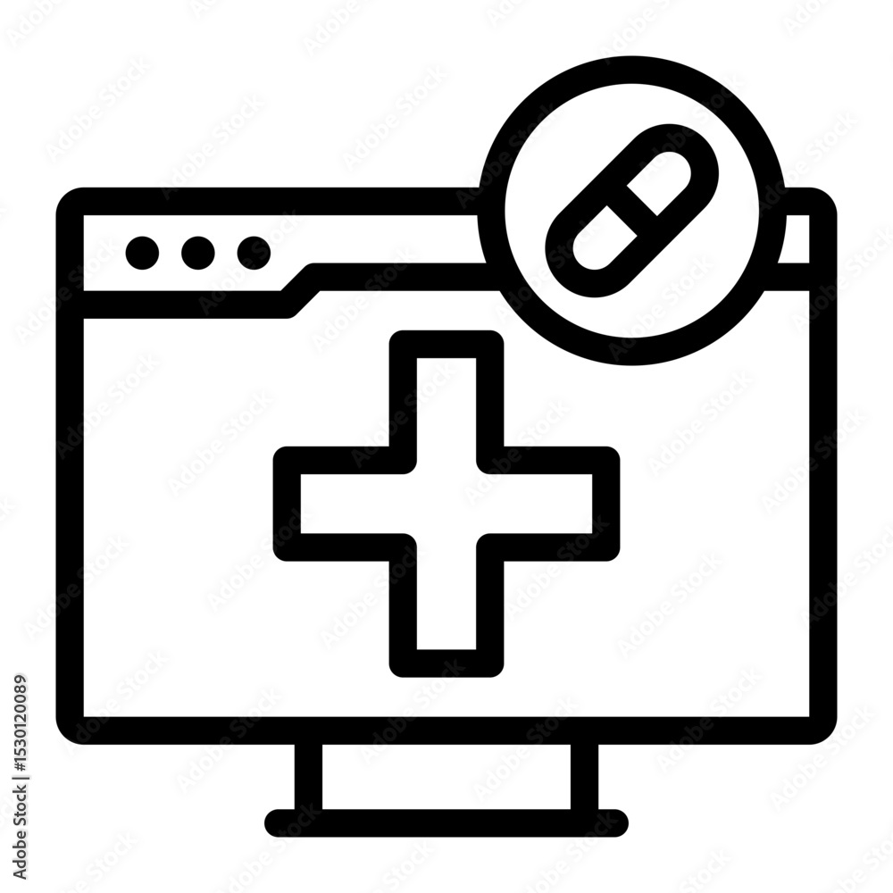 Obraz premium medical app icon