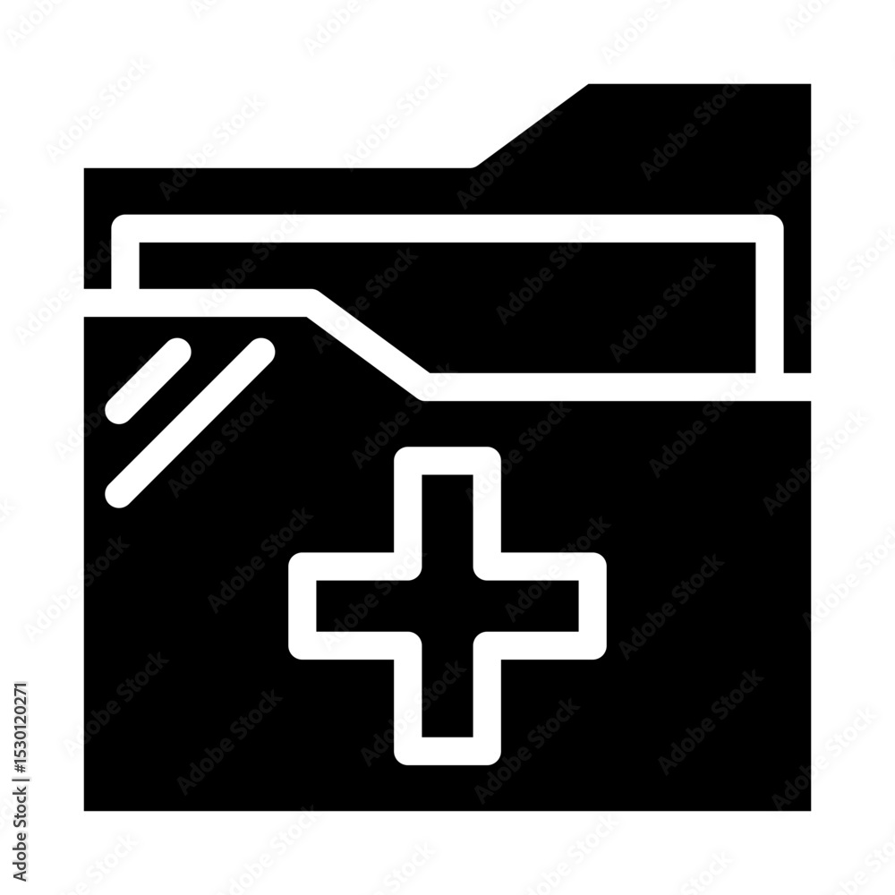Fototapeta premium medical records icon