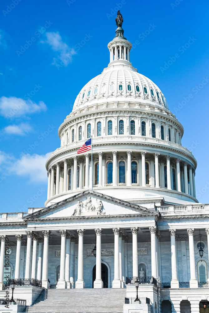 Obraz premium Close-Up of the Capitol Dome, United States Capitol, Washington, D.C.