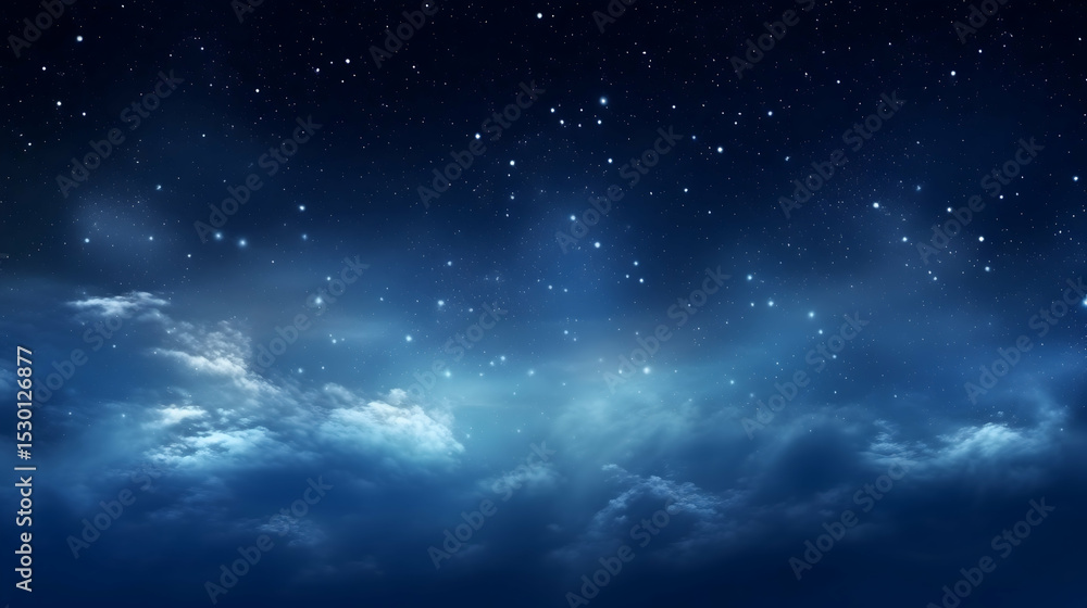 Naklejka premium blue sky with clouds