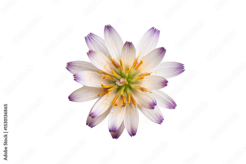 Top-view assorted wildflowers isolated, transparent background Top-view assorted wildflowers isolated, transparent background