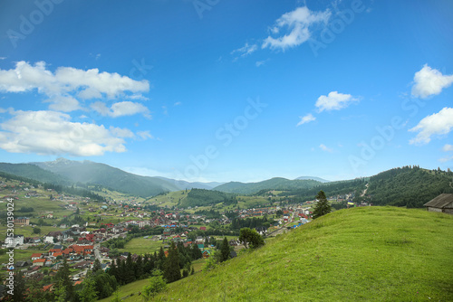 View of beautiful mountain ...