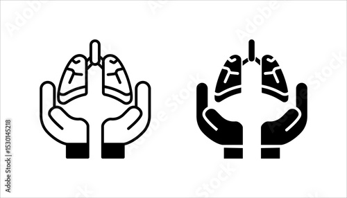 Organ donation linear icon. Living, deceased body parts offer. Tissues transplantation. vector illustration on white background
