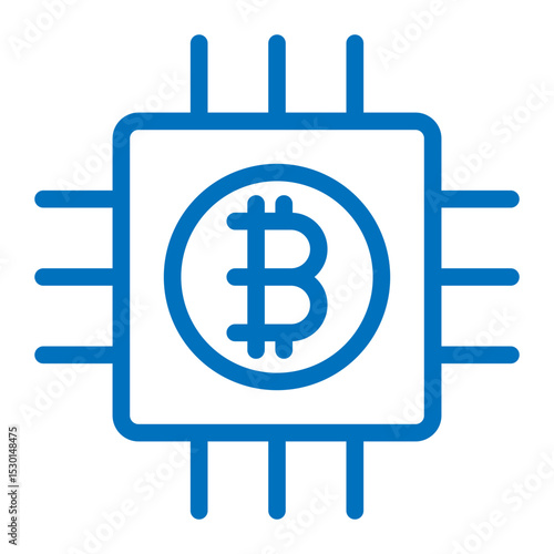 bitcoin network chip icon